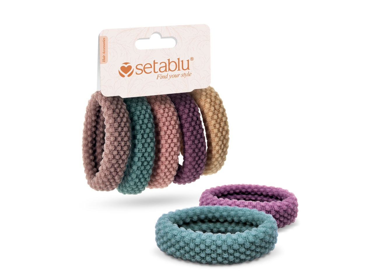 ELASTICI CAPELLI 5PZ VARI COLORI 03846