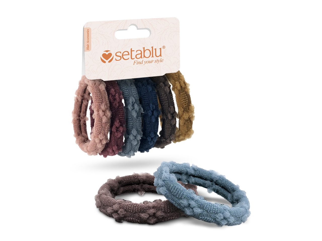 ELASTICI CAPELLI 5PZ VARI COLORI 03847