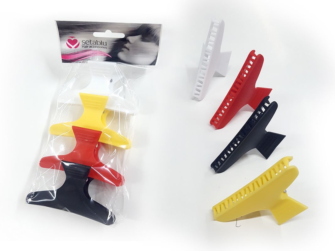 PINZA PARRUCCHIERE 4PZ COLORATE 16976 PINZA PARRUCCHIERE 4PZ COLORATE 16976