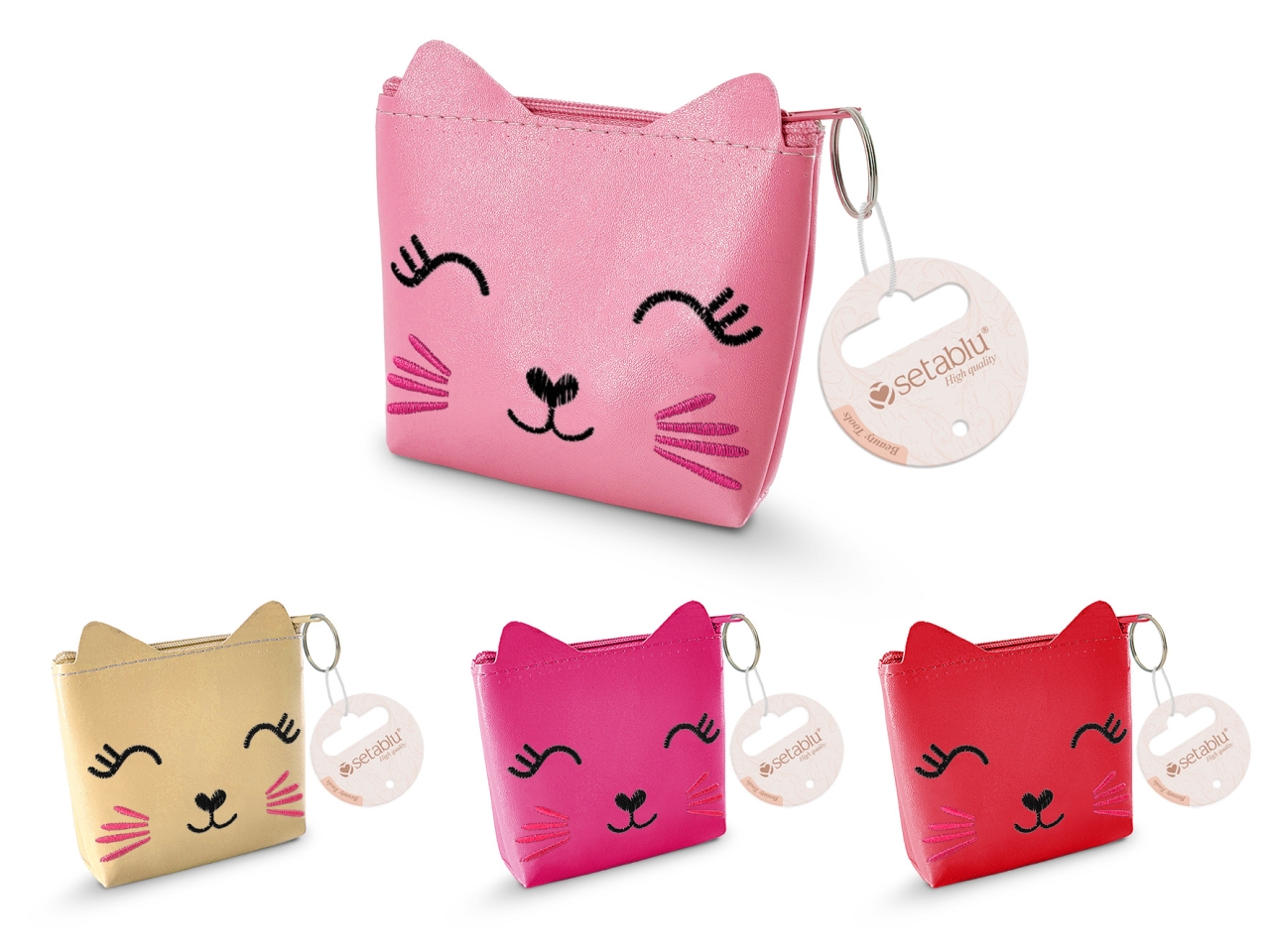 PORTAMONETE GATTO COLORI ASS. 3757