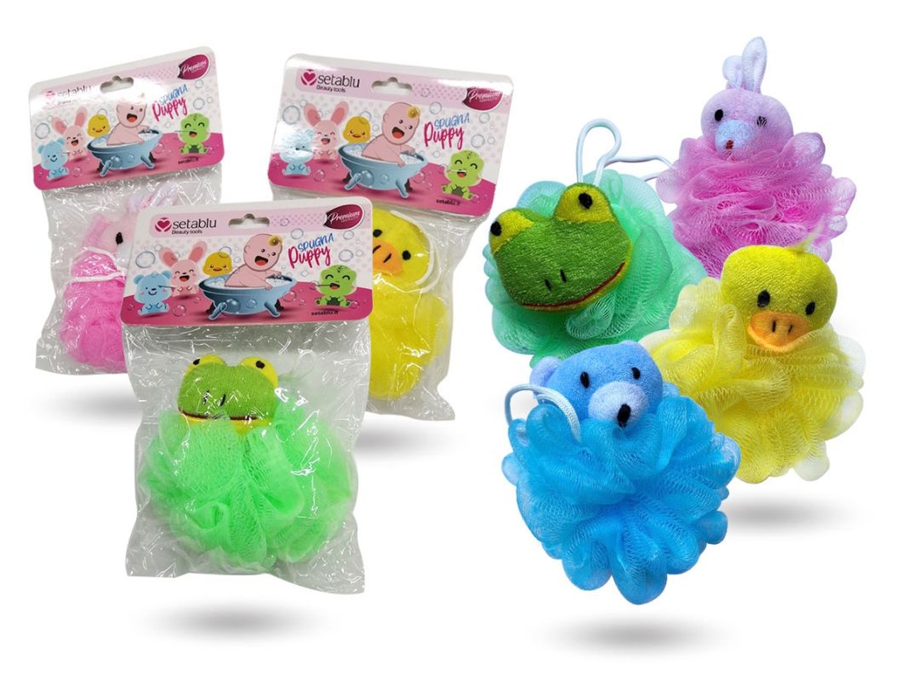 SPUGNA BAGNO BABY PUPPY ASS. 59497