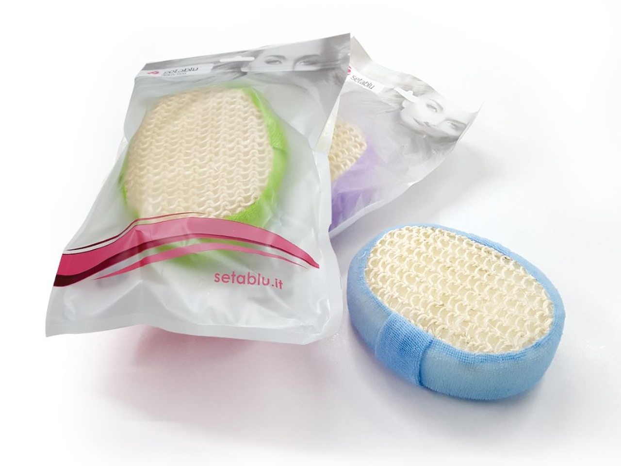 SPUGNA DOCCIA IN CRINE COLORI ASS. 43431