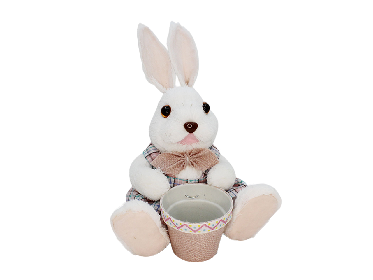 CONIGLIO CON VASETTO 18X17XH.22CM 61932