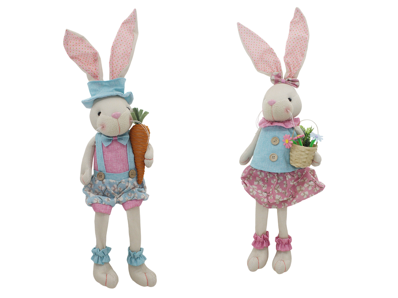 CONIGLIO IN TESSUTO 70CM ASS. 62274