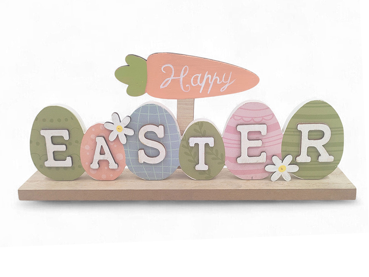 SCRITTA HAPPY EASTER IN LEGNO 11X25CM 62779 SCRITTA HAPPY EASTER IN LEGNO 11X25CM 62779