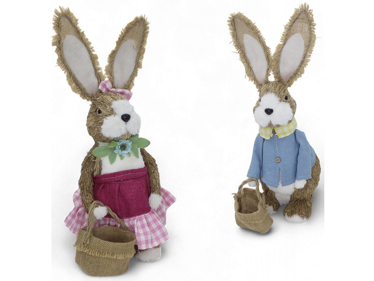 CONIGLIO DECORATIVO BOY/GIRL 45CM ASS. 62878