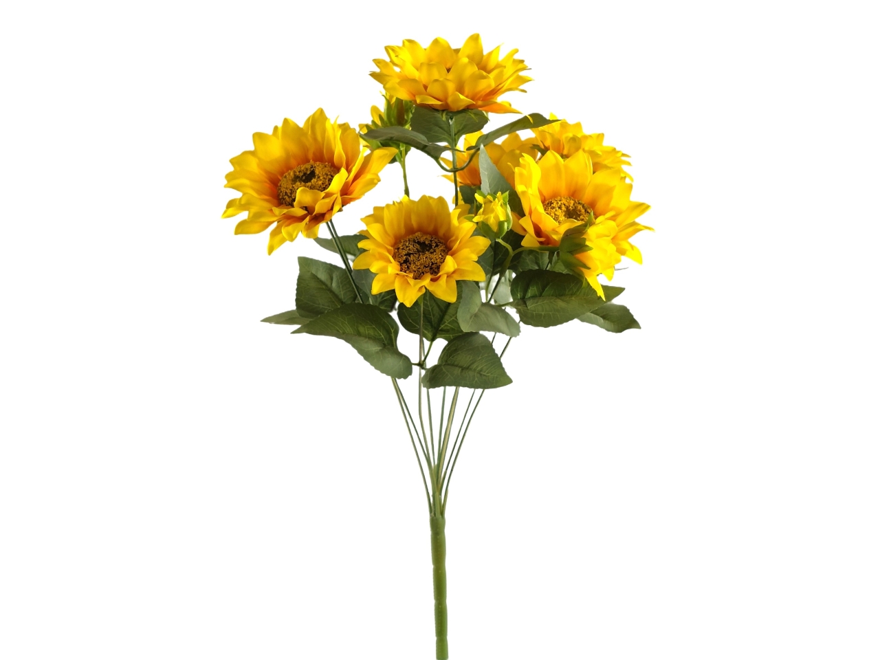 GIRASOLE CESPUGLIO 9 RAMI  46CM GIALLO DS002630