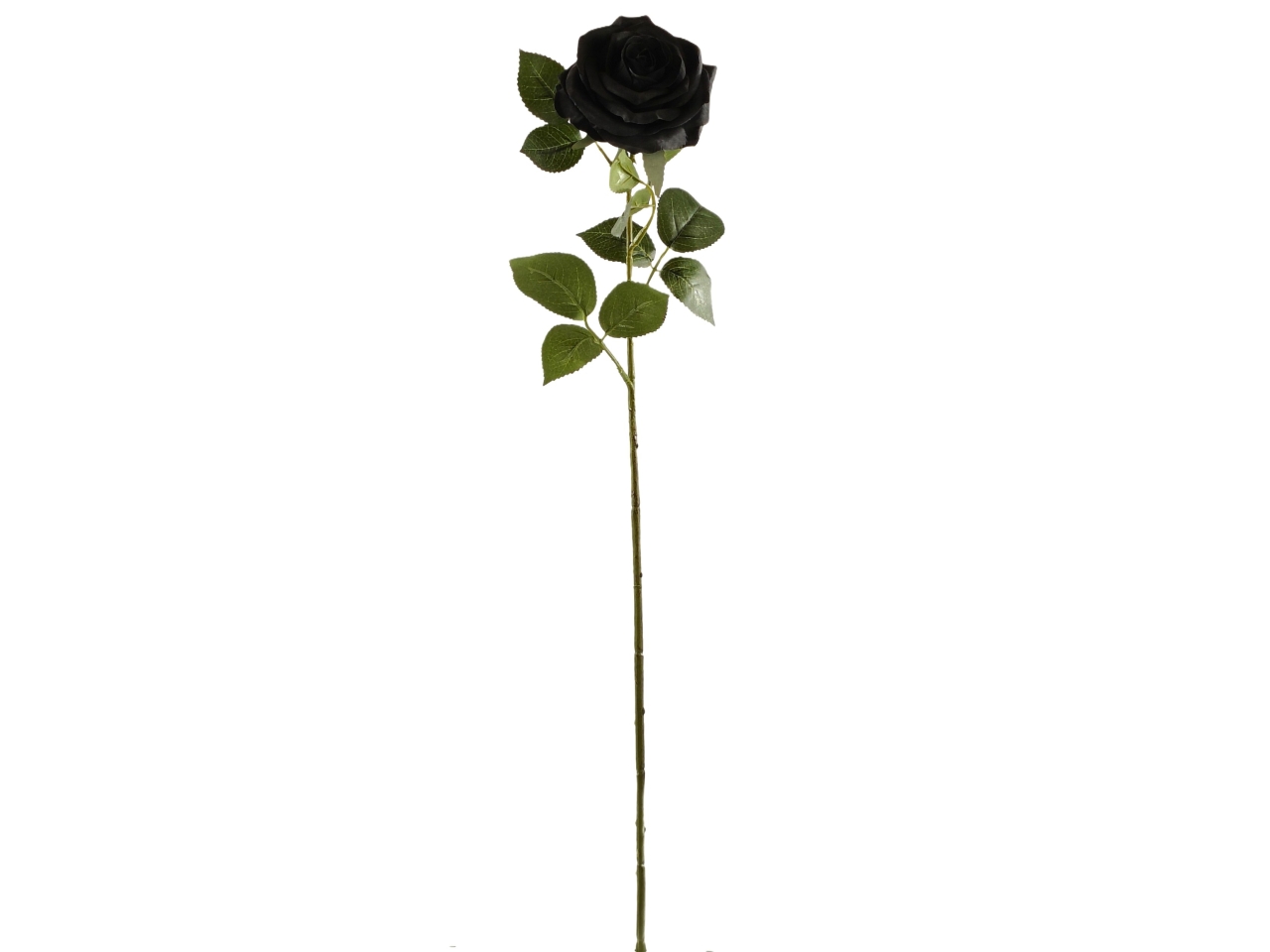 ROSA SPRUZZATA 4 RAMI 63CM NERO DS003308