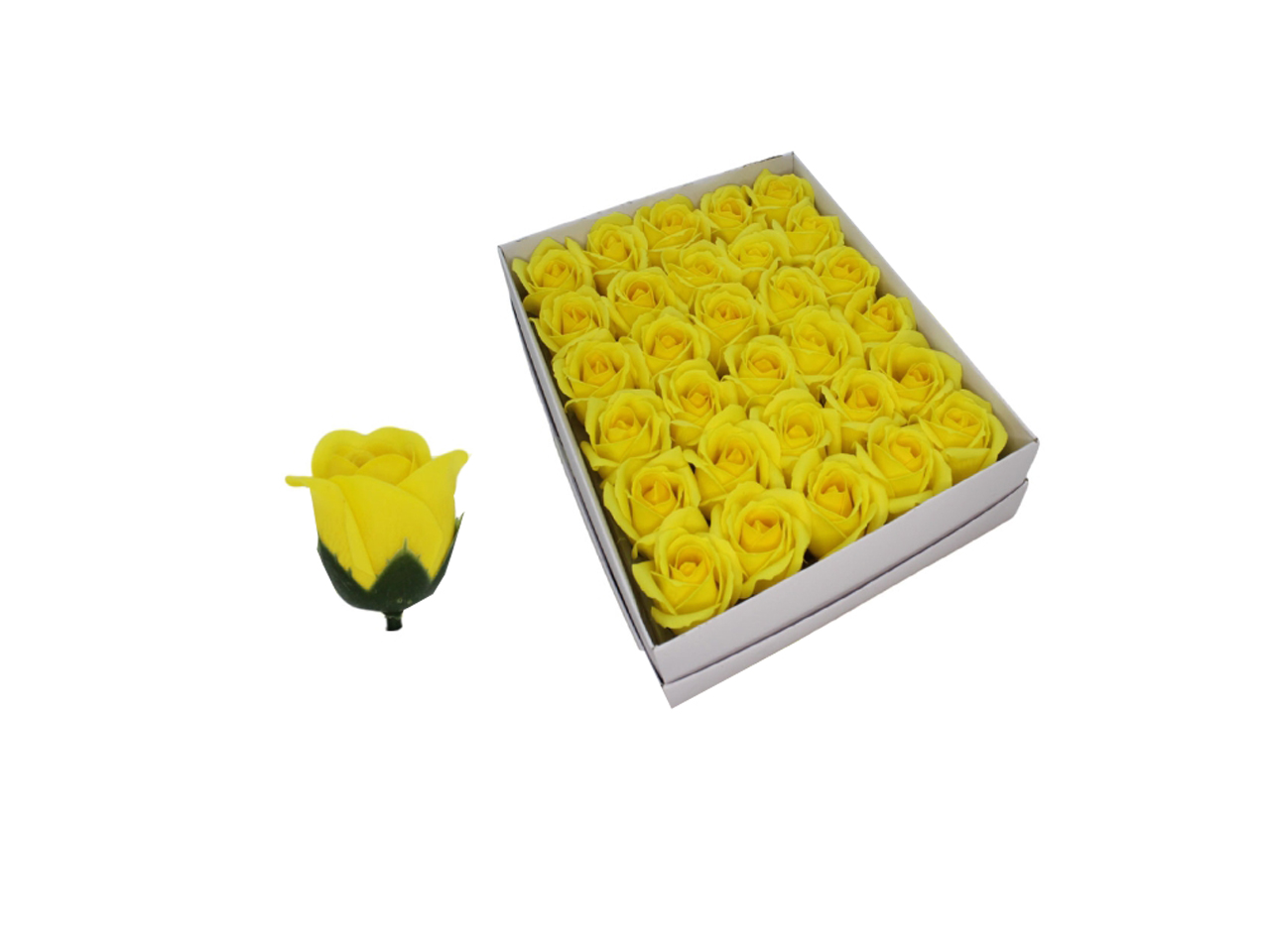 ROSE SAPONATE 3CM 36PZ GIALLO 11614