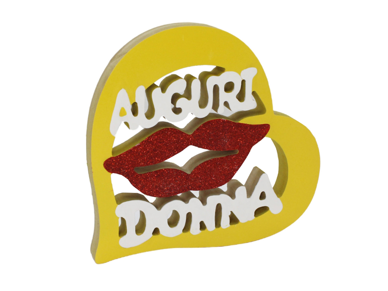 CUORE LEGNO AUGURI DONNA 21X21CM 50321 CUORE LEGNO AUGURI DONNA 21X21CM 50321