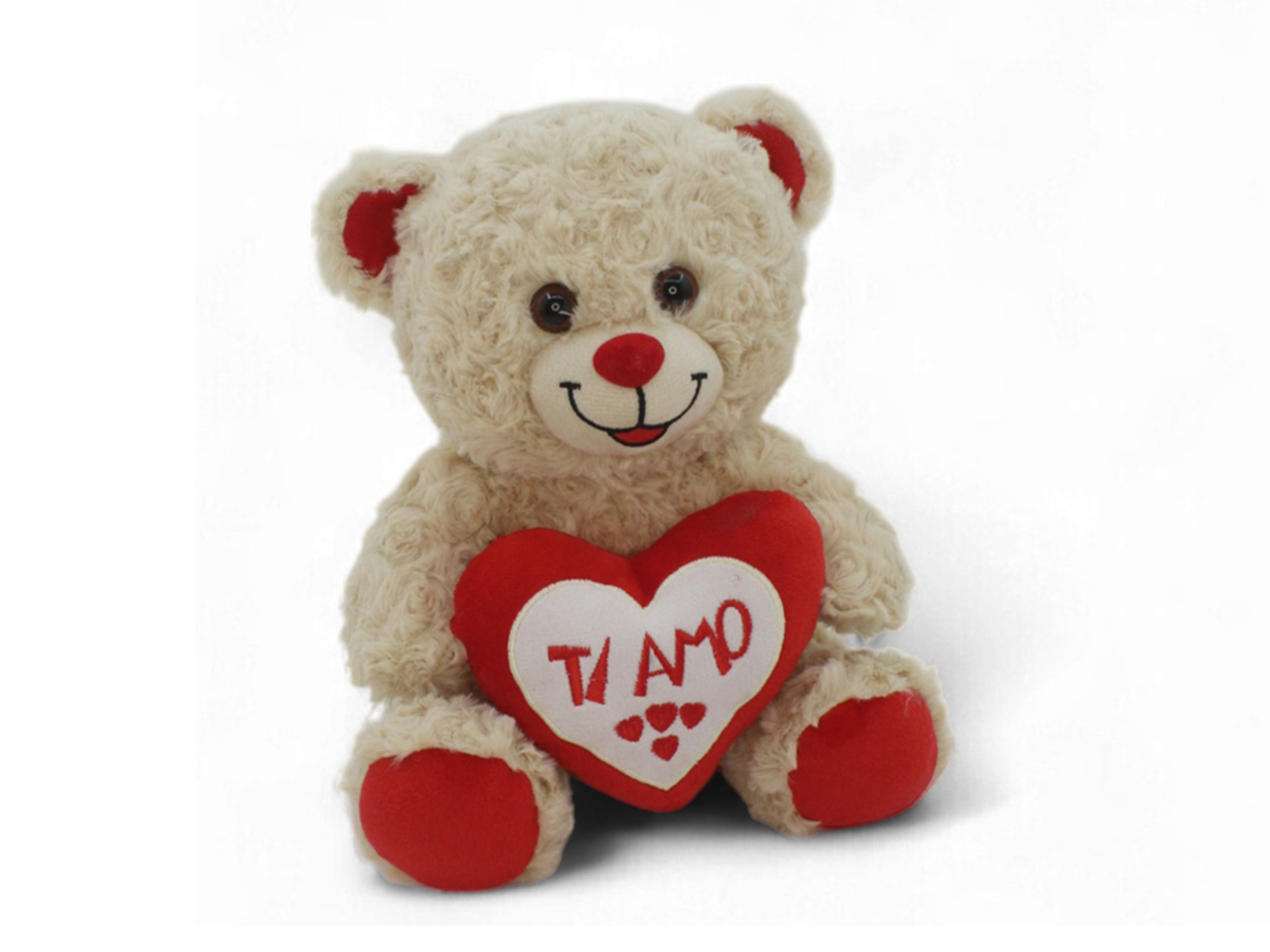 PELUCHE ORSO 25CM CON CUORE TI AMO 79023