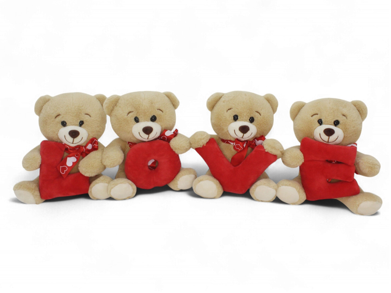 PELUCHE 4 ORSI CON SCRITTA LOVE79528