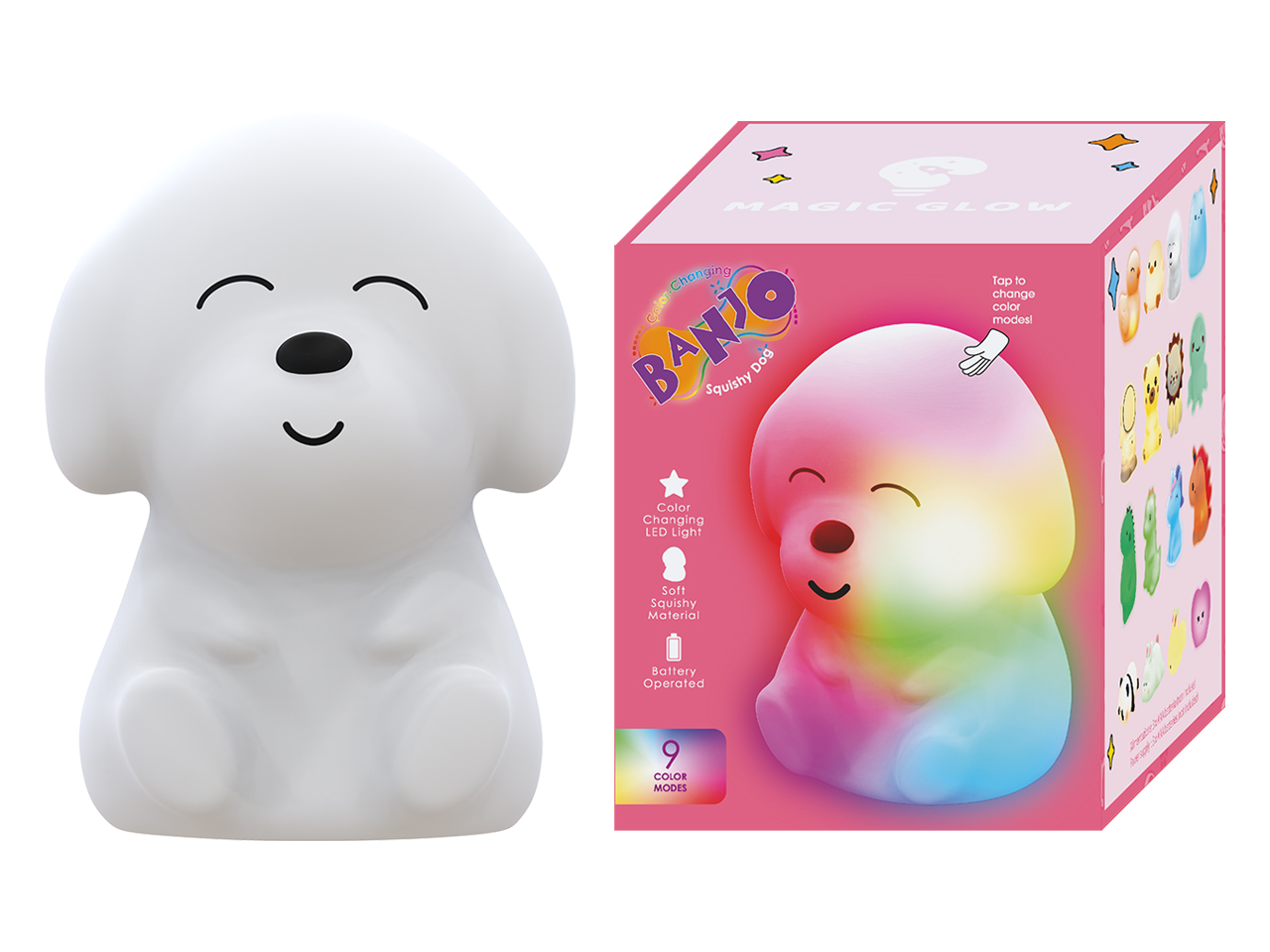 BANJO QUISHY LUCE RGB COLOR A BATTERIA 188146 BANJO QUISHY LUCE RGB COLOR A BATTERIA 188146