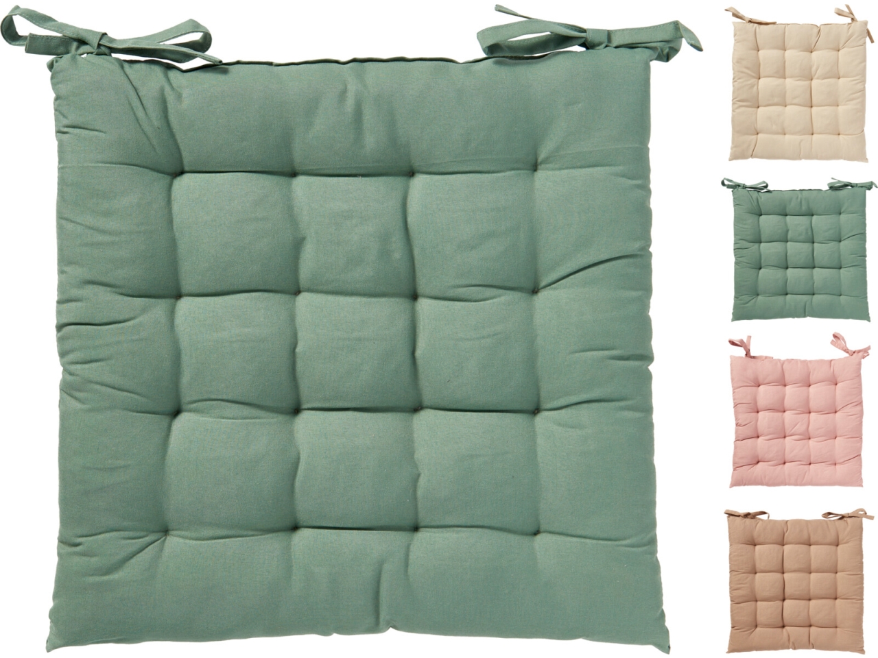 CUSCINO SEDIA COTONE 40X40CM 4COL.ASS. A35250340 CUSCINO SEDIA COTONE 40X40CM 4COL.ASS. A35250340