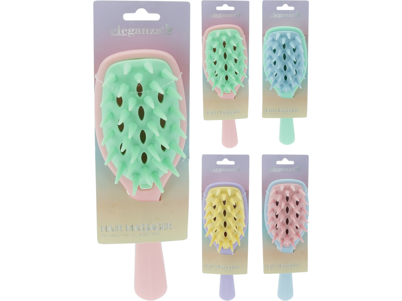 SPAZZOLA PER CAPELLI MASSAGGIO 4ASS. CP8501830 SPAZZOLA PER CAPELLI MASSAGGIO 4ASS. CP8501830