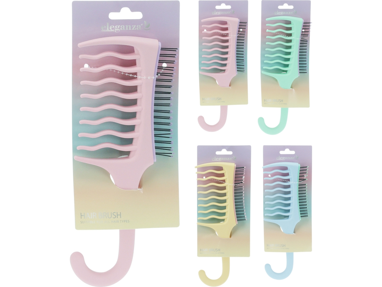 SPAZZOLA CAPELLI 2IN1 24CM 4ASS. CP8501840 SPAZZOLA CAPELLI 2IN1 24CM 4ASS. CP8501840