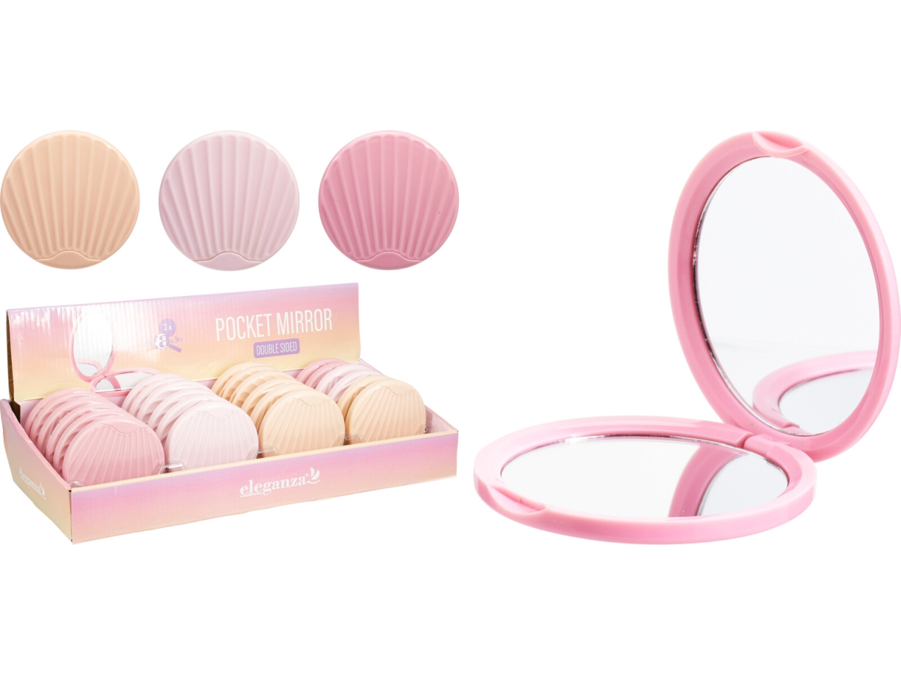 SPECCHIO DOPPIO DA BORSA 7CM 3ASS. CP8502300
