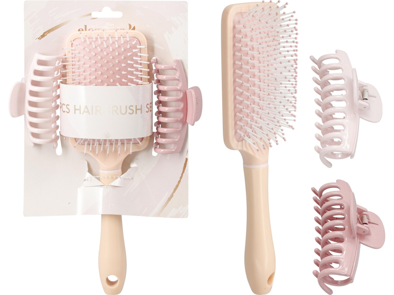 SPAZZOLA C/2 PINZE PER CAPELLI CP8502390 SPAZZOLA C/2 PINZE PER CAPELLI CP8502390