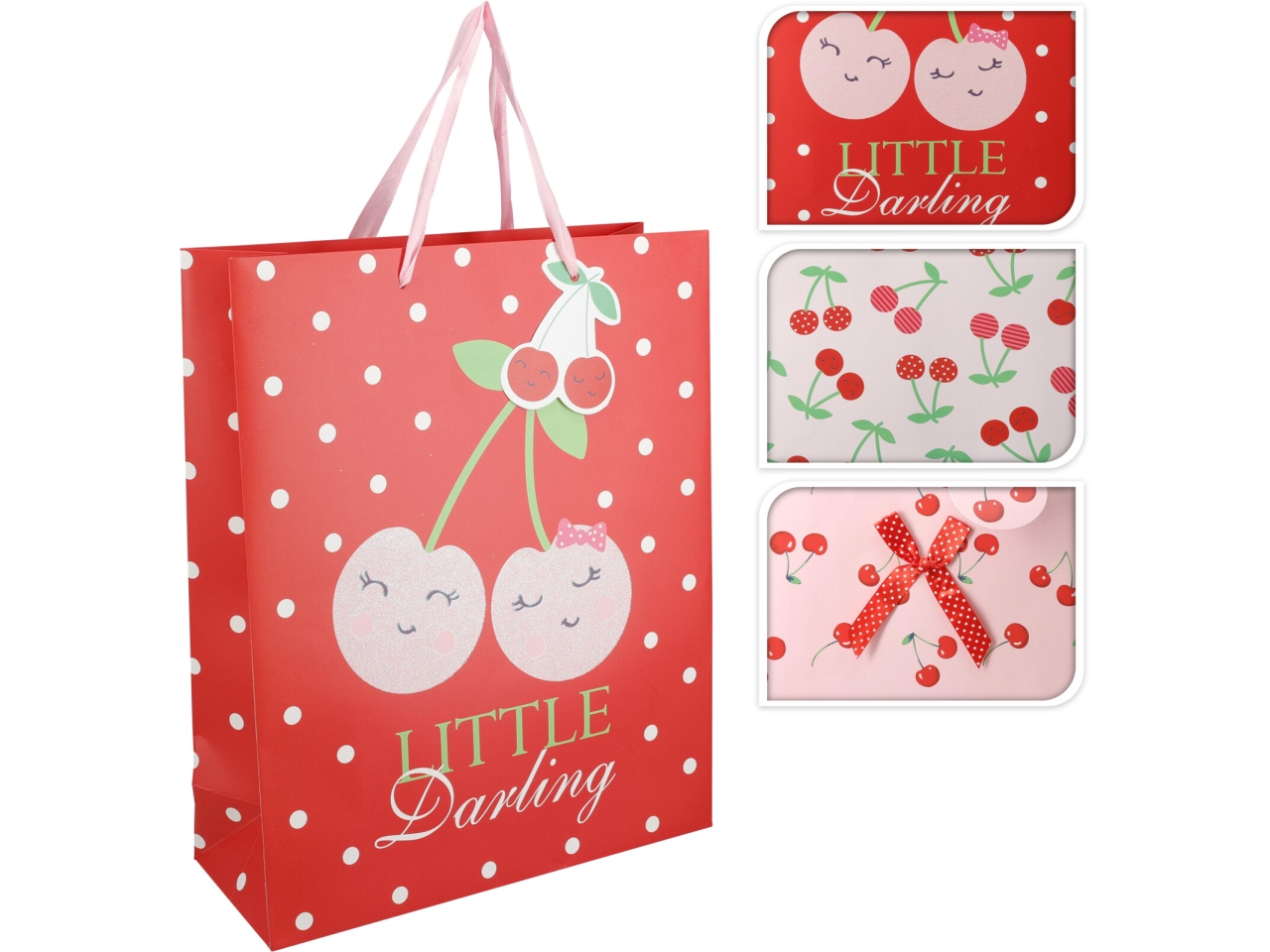 SHOPPER CARTA 32X26CM C/CILIEGIE 3ASS. AB8800670