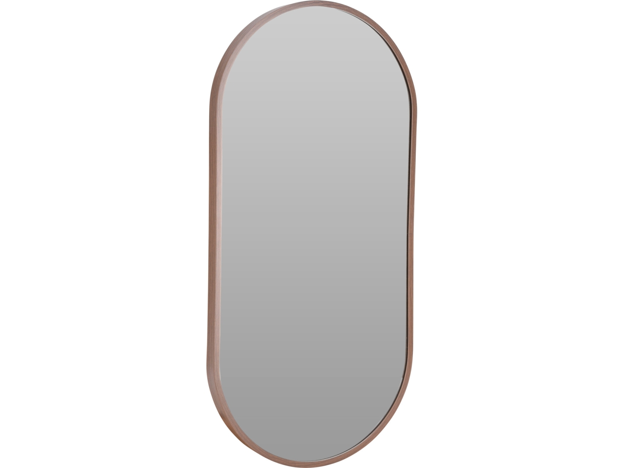 SPECCHIO ALU OVALE 30X60CM MARRONE SCURO FL2800220