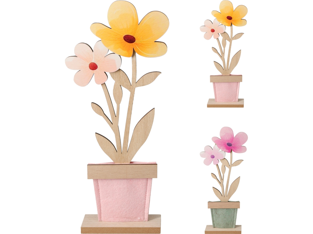 VASO C/FIORI IN FELTRO 12X29CM 2ASS. GR8001610 VASO C/FIORI IN FELTRO 12X29CM 2ASS. GR8001610