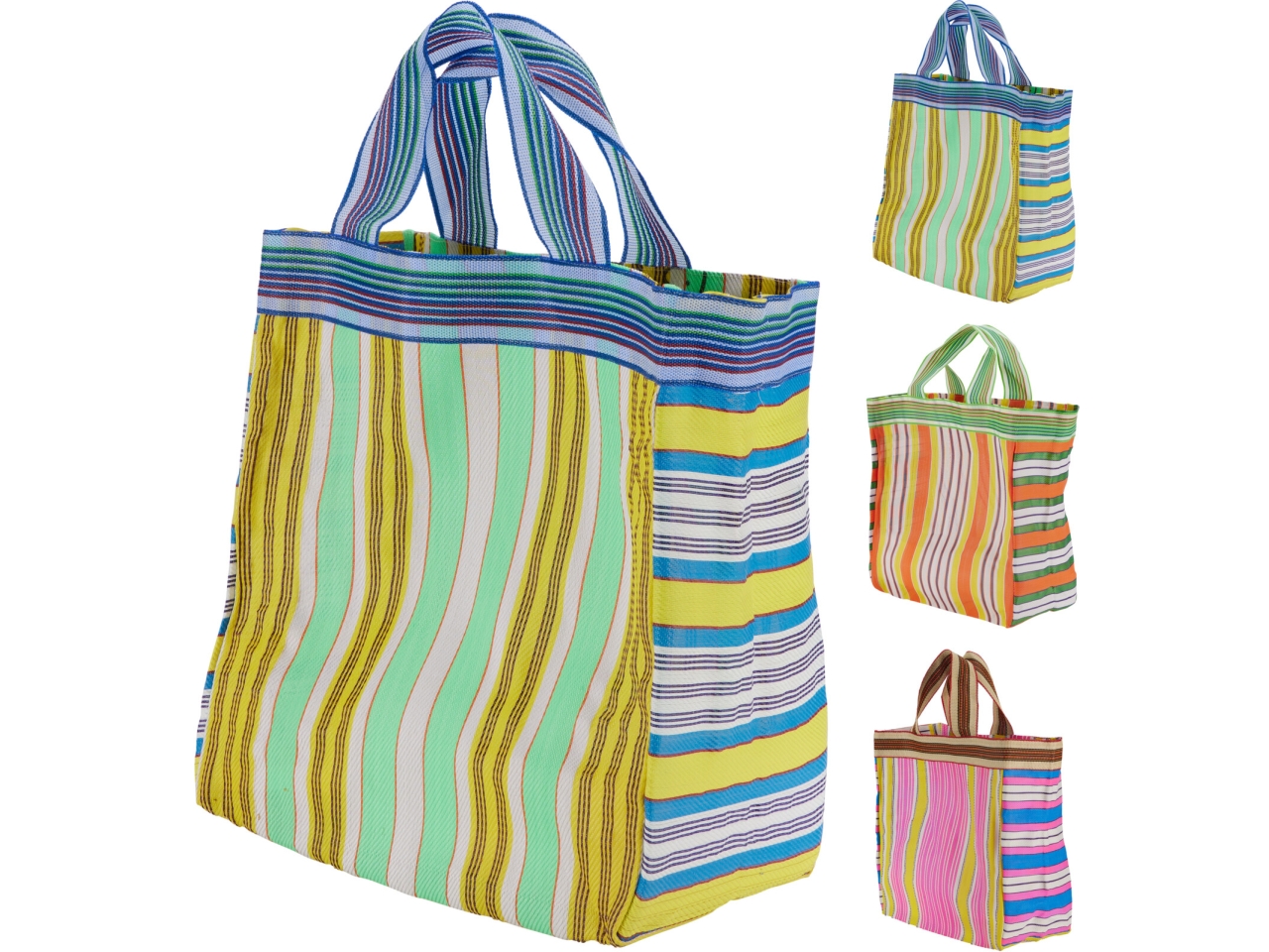 SHOPPER BAG A RIGHE 40X40X18CM 3ASS. A35250040