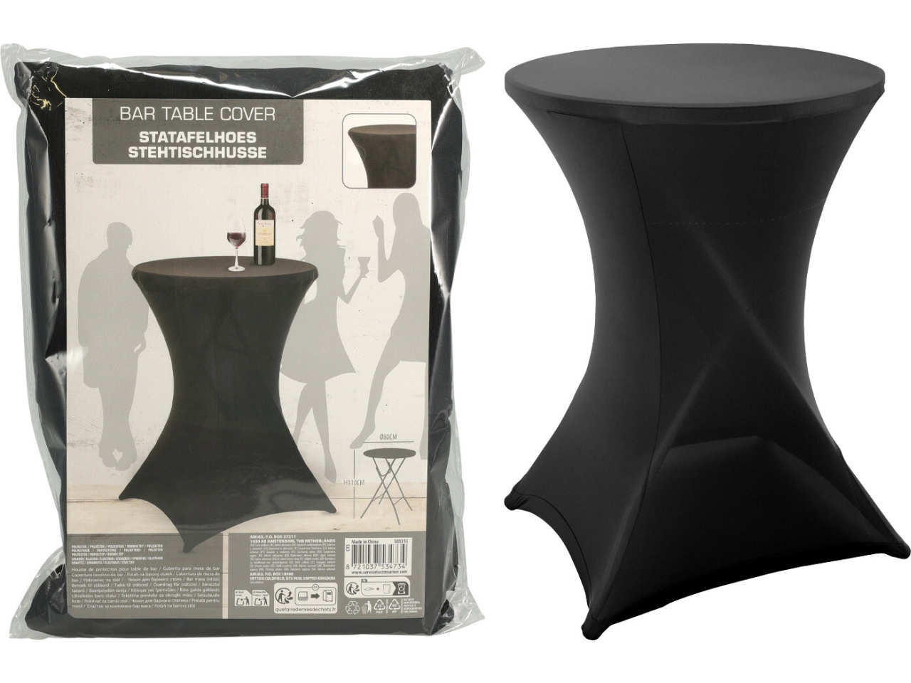 COPRITAVOLO TESSUTO 80X110CM NERO CY5657300 COPRITAVOLO TESSUTO 80X110CM NERO CY5657300