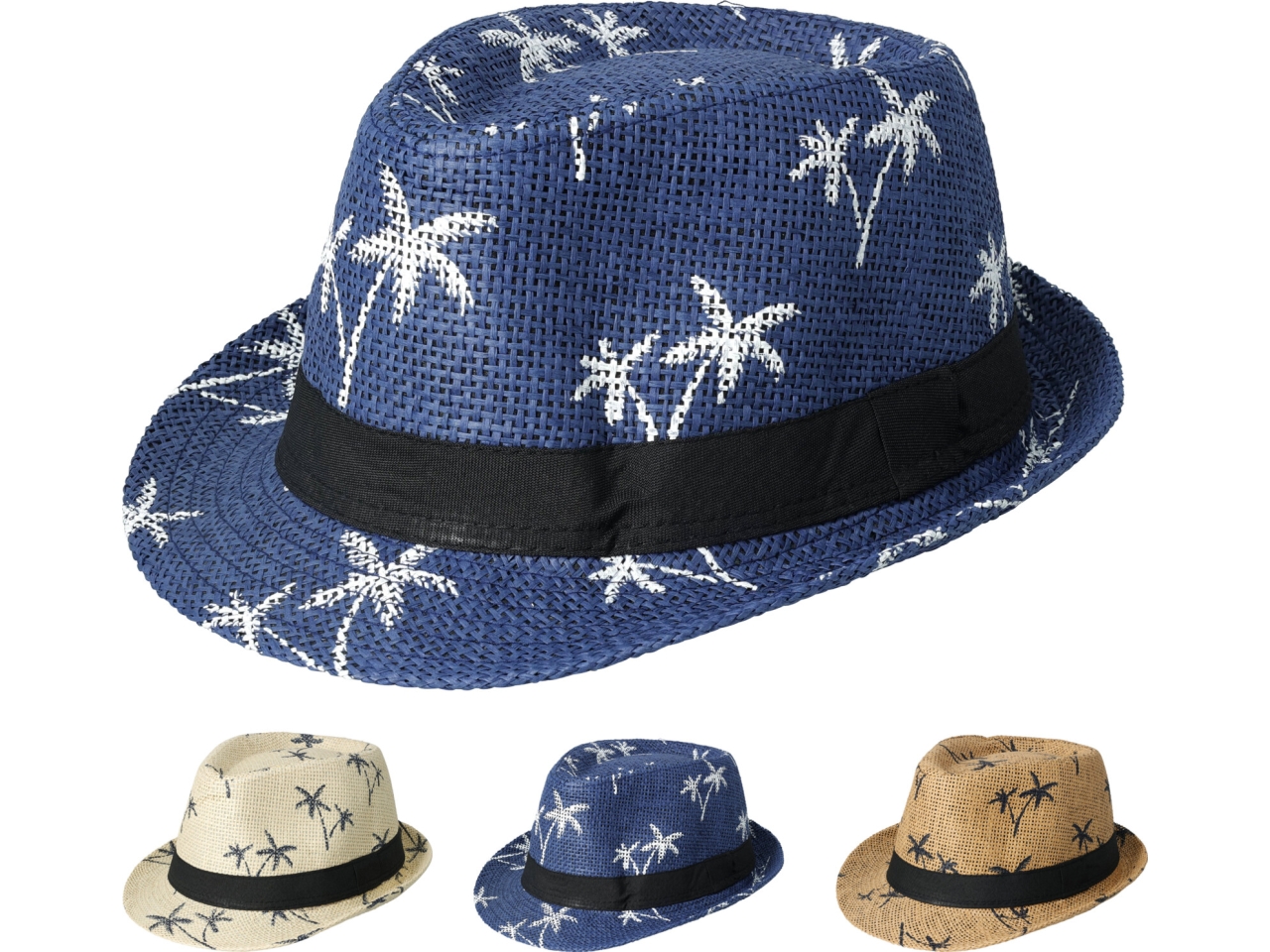 CAPPELLO PAGLIA ADULTO C/PALME 3COL.ASS. CY8901870 CAPPELLO PAGLIA ADULTO C/PALME 3COL.ASS. CY8901870