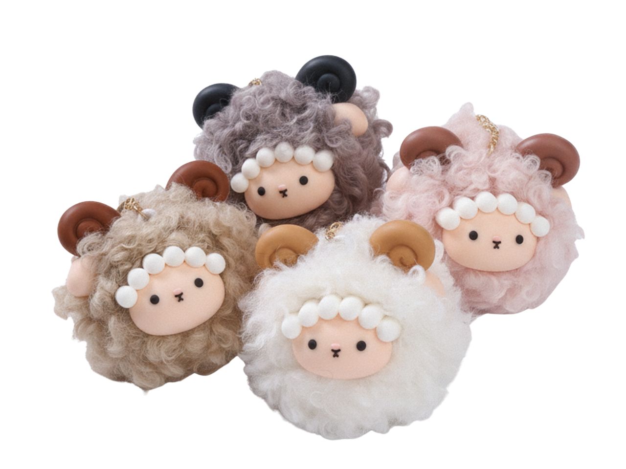 PORTACHIAVI POMPOM PECORA STL02