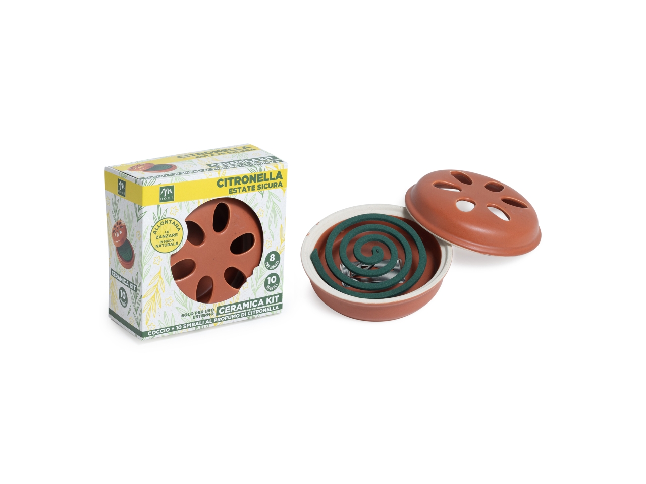 PORTAZAMPIRONE COCCIO C/16SPIRALI CITRONELLA 37711