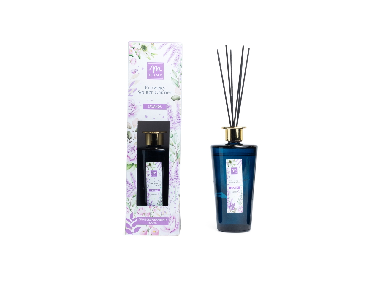 DIFFUSORE C/BACCHETTE 500ML LAVANDA 37926 DIFFUSORE C/BACCHETTE 500ML LAVANDA 37926