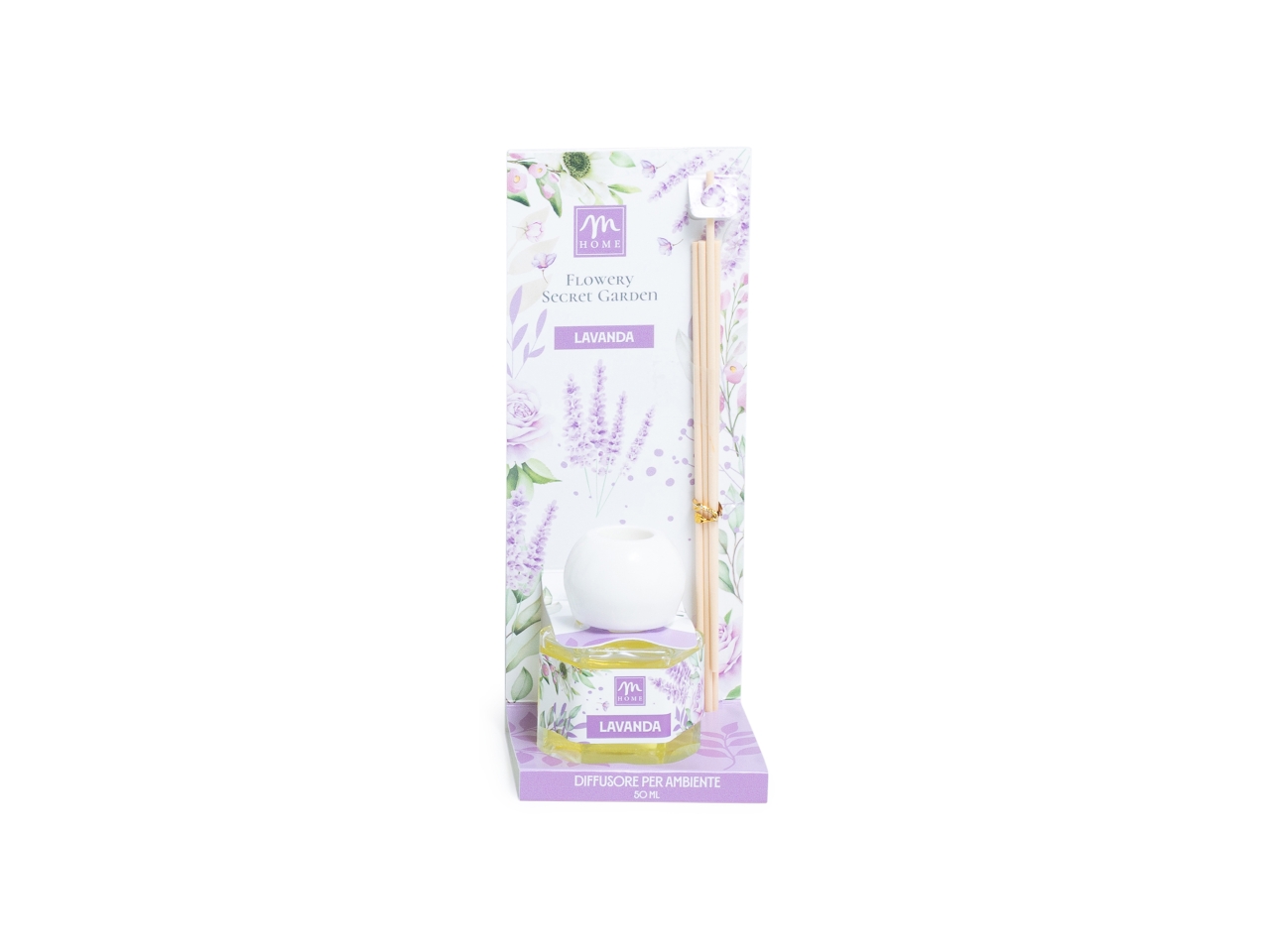 DIFFUSORE C/BACCHETTE 50ML LAVANDA 37896 DIFFUSORE C/BACCHETTE 50ML LAVANDA 37896