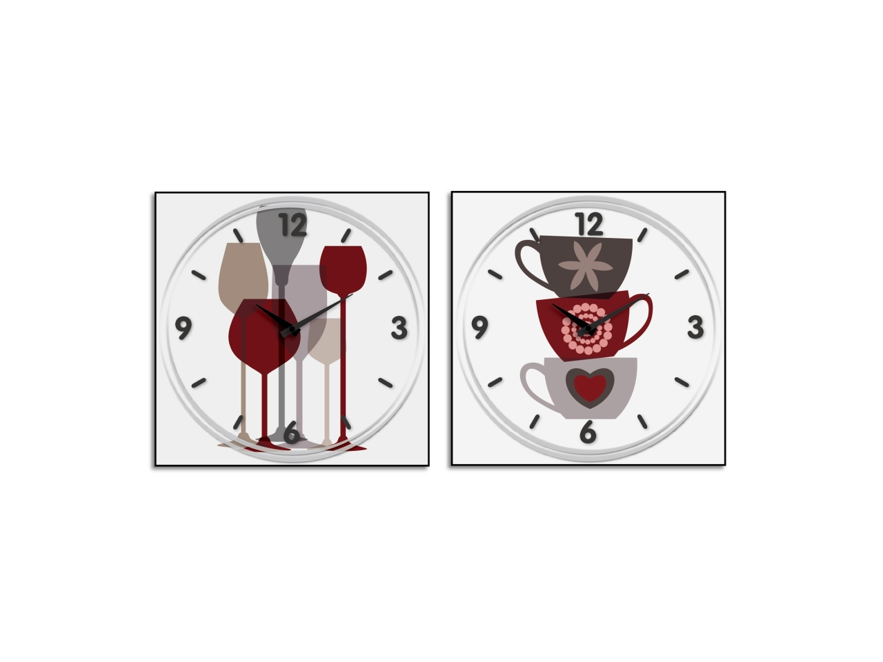 OROLOGIO DA PARETE 25X25CM DESIGN ASS. 11992
