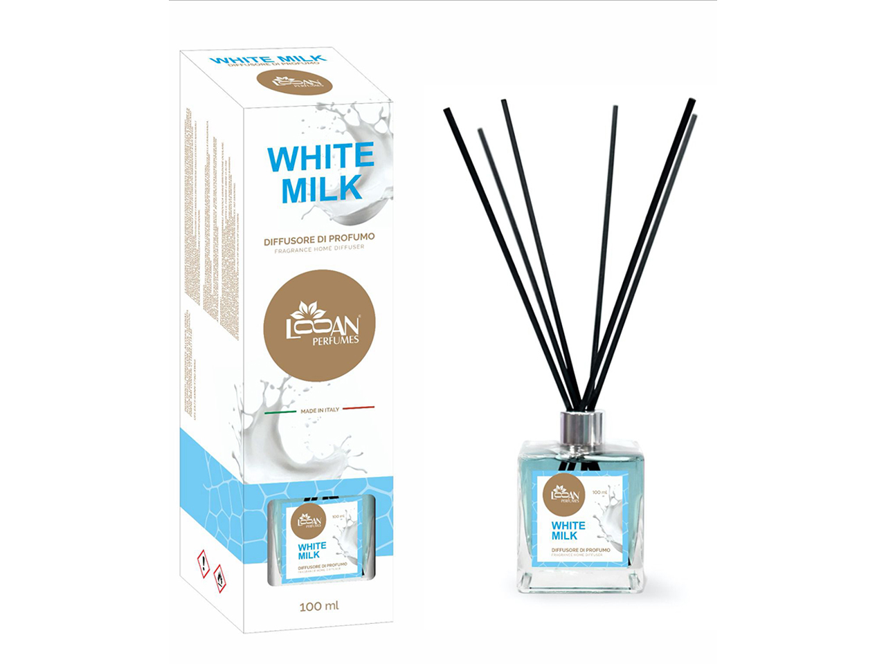 DIFFUSORE HOME FRAGRANCE 100ML LOOAM WH. MILK 1638 DIFFUSORE HOME FRAGRANCE 100ML LOOAM WH. MILK 1638