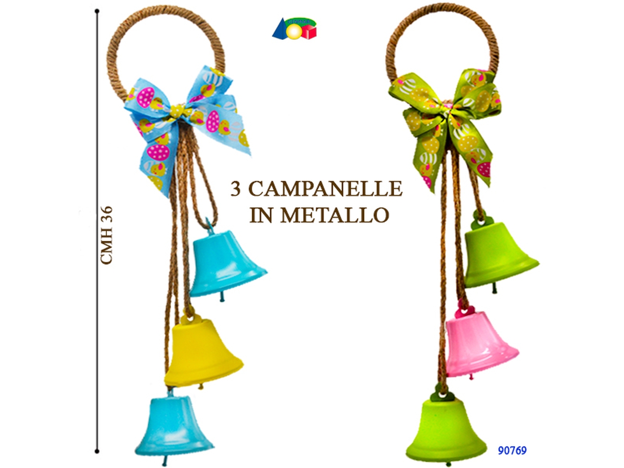 APPENDINO 3 CAMPANELLE METALLO 90769 APPENDINO 3 CAMPANELLE METALLO 90769