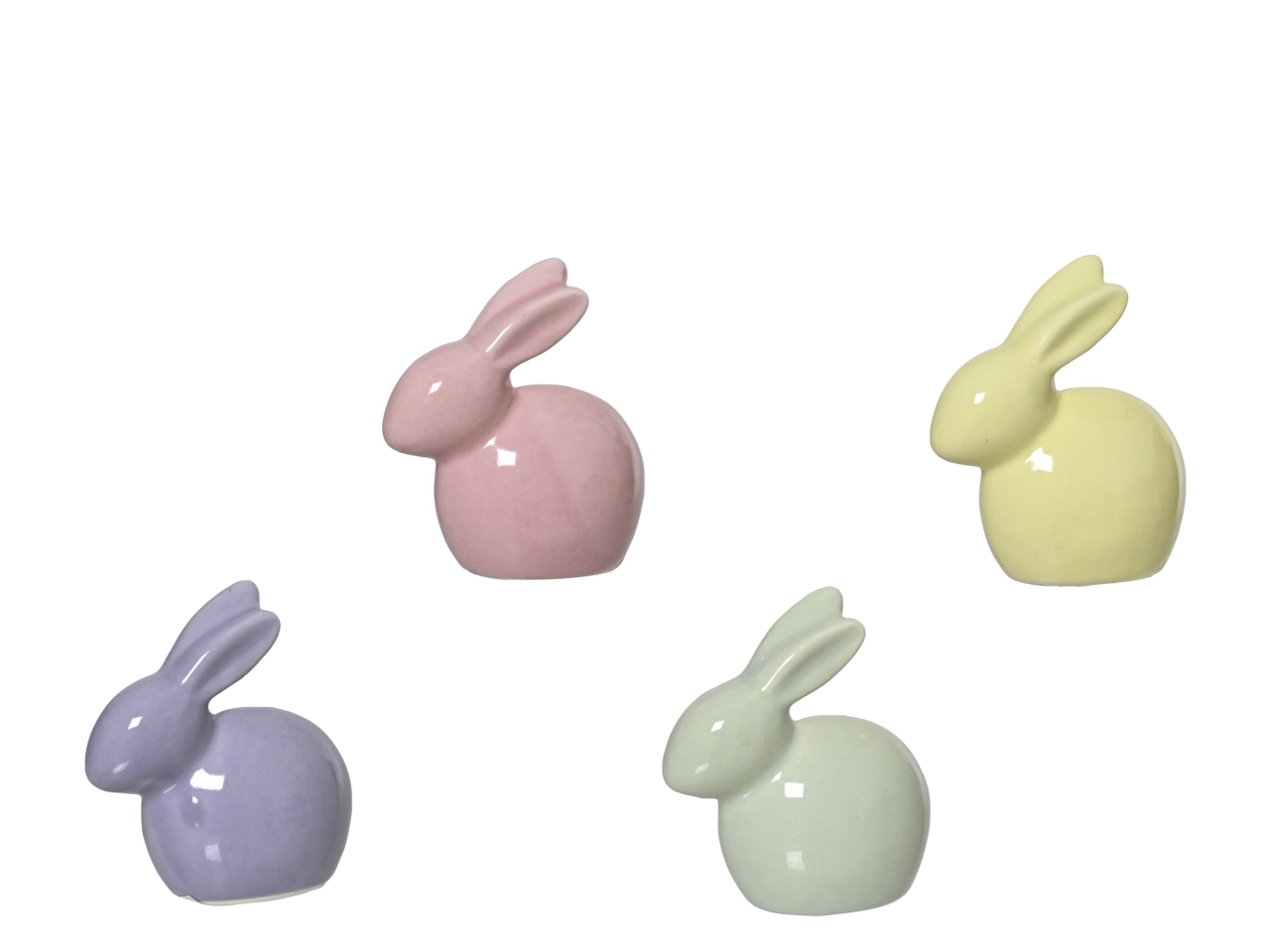 CONIGLIO IN CERAMICA 4 ASS. 3×6.5xH.6CM 858627