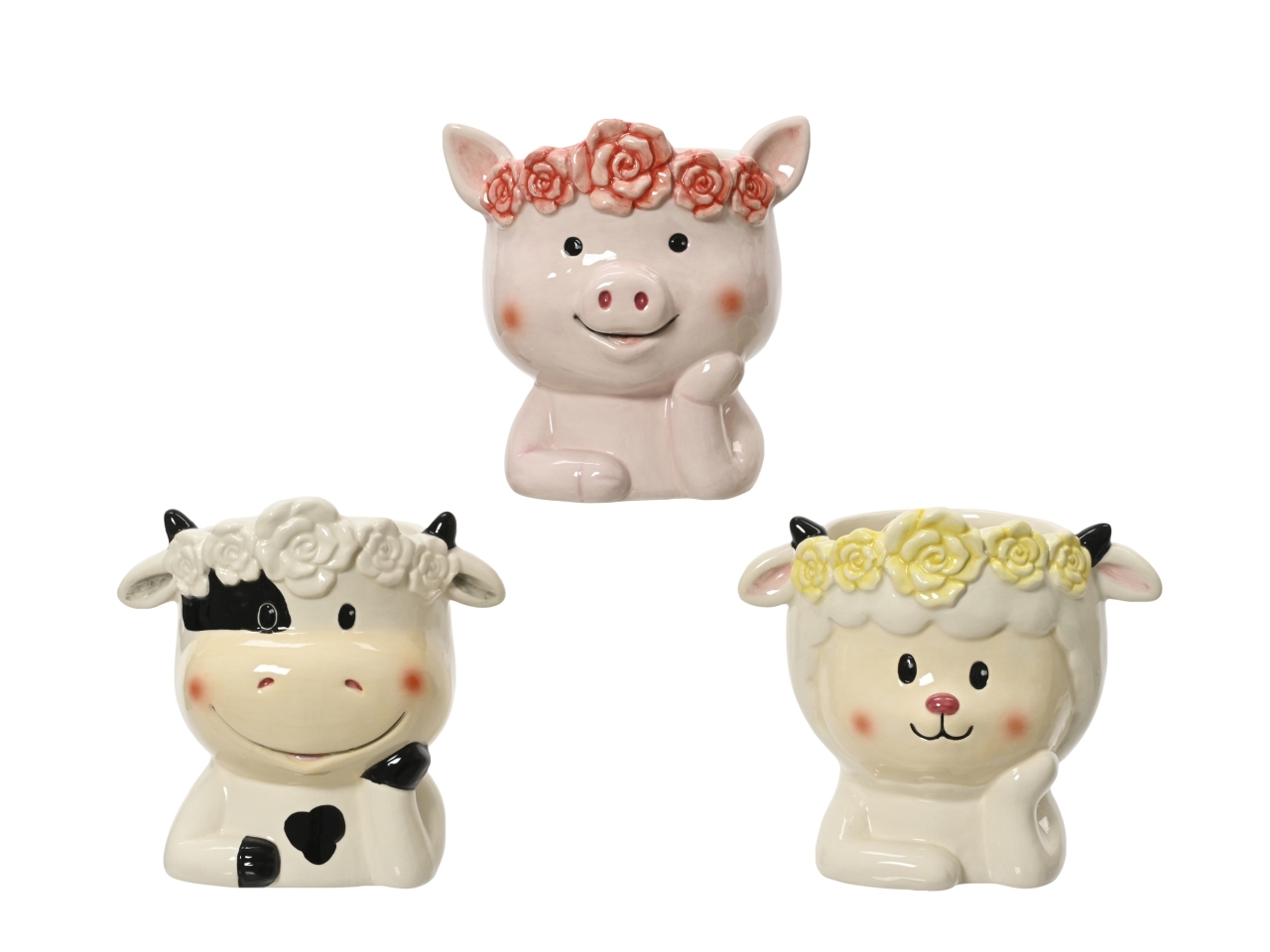 VASO ANIMALI 3 ASS. 12×9.5xH.12.5CM 832773 VASO ANIMALI 3 ASS. 12×9.5xH.12.5CM 832773