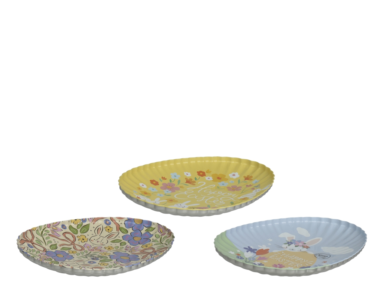 PIATTO UOVO 3 ASS. 23.5×18.5xH.2.5CM 891590