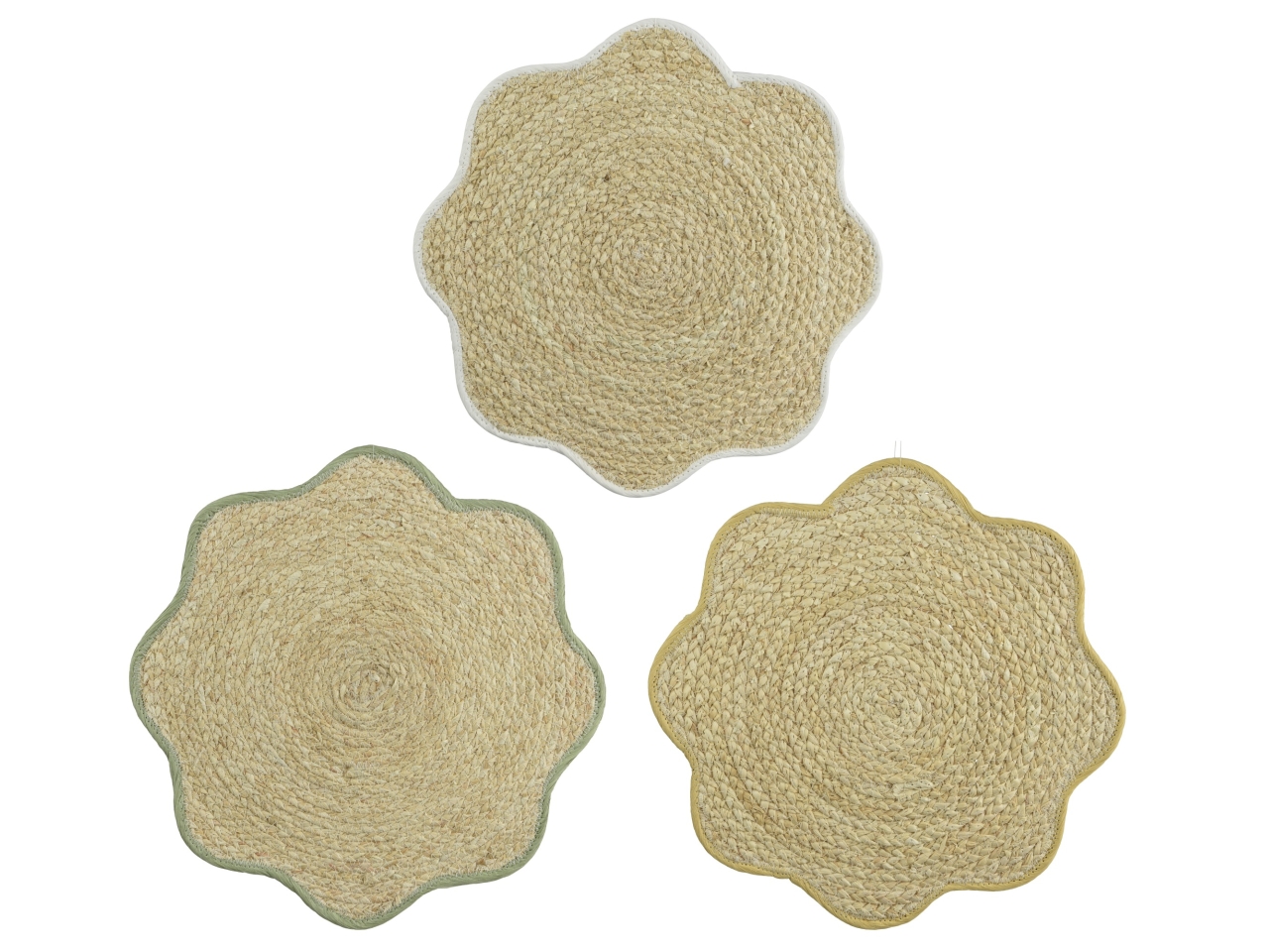 TOVAGLIETTA CORDA FIORE 3 ASS. D.38xH.0.3CM 889856 TOVAGLIETTA CORDA FIORE 3 ASS. D.38xH.0.3CM 889856