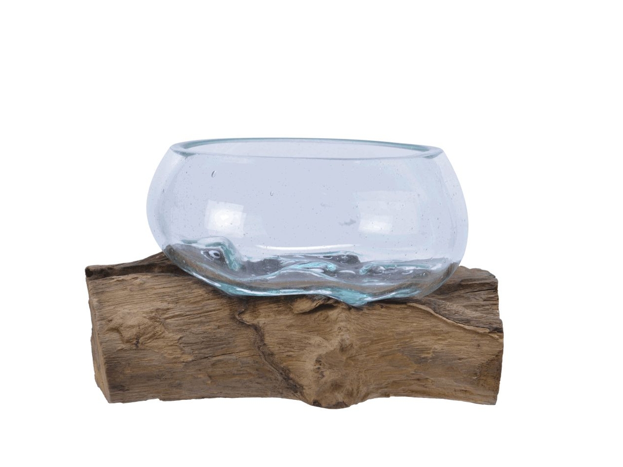 RADICE C/CIOTOLA VETRO 20x20xH.12CM 640041