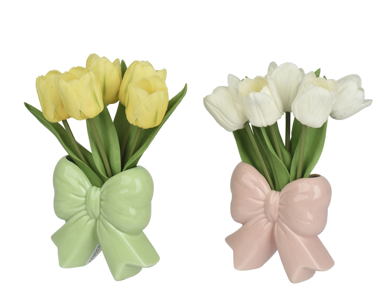 VASO FIOCCO DOL. C/5 TULIP. 2ASS. 13x5xH.23 835627 VASO FIOCCO DOL. C/5 TULIP. 2ASS. 13x5xH.23 835627