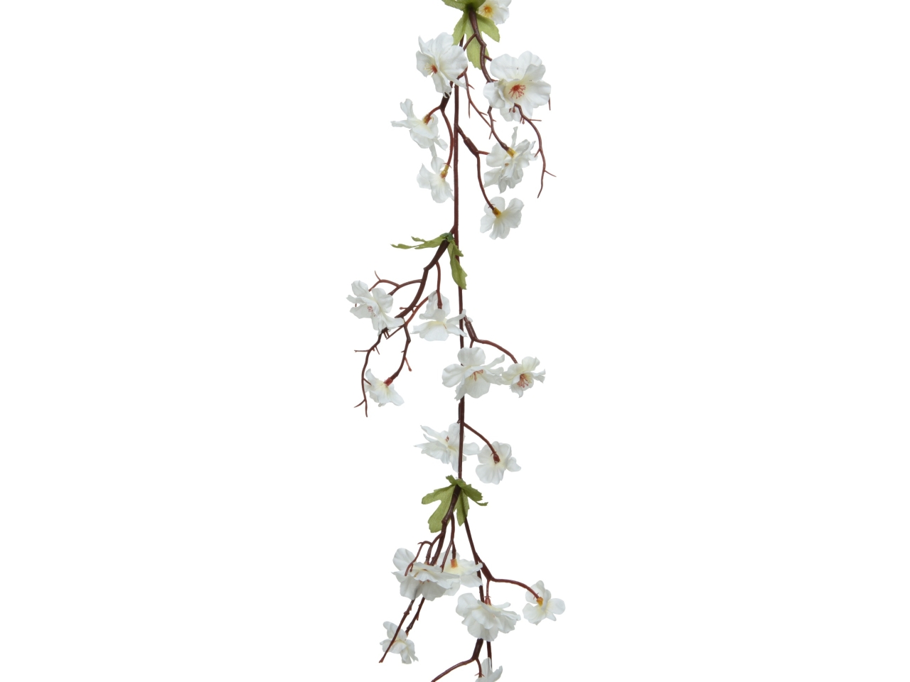 GHIRLANDA BOCCIOLO PESCO BIANCO 15x8xH.187 804081