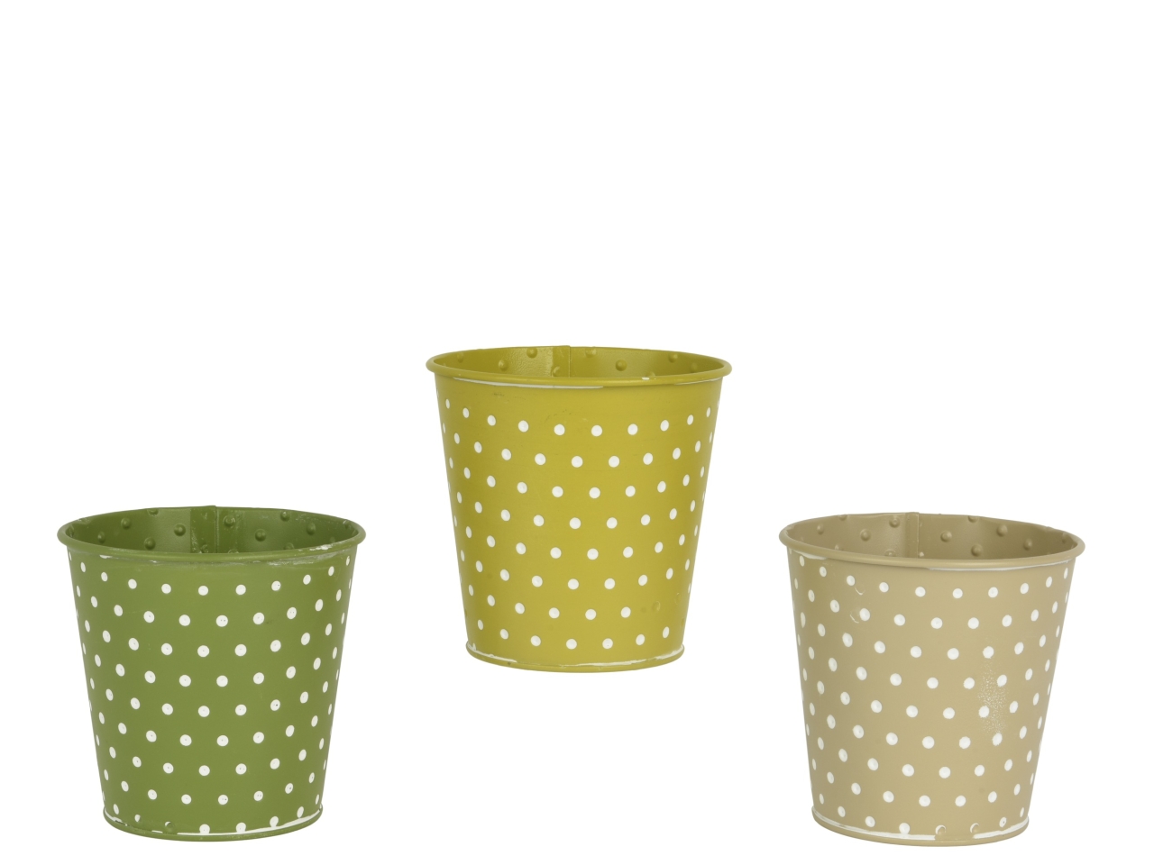 VASO TONDO METALLO 3 ASS. D.11xH.10.6CM 870712