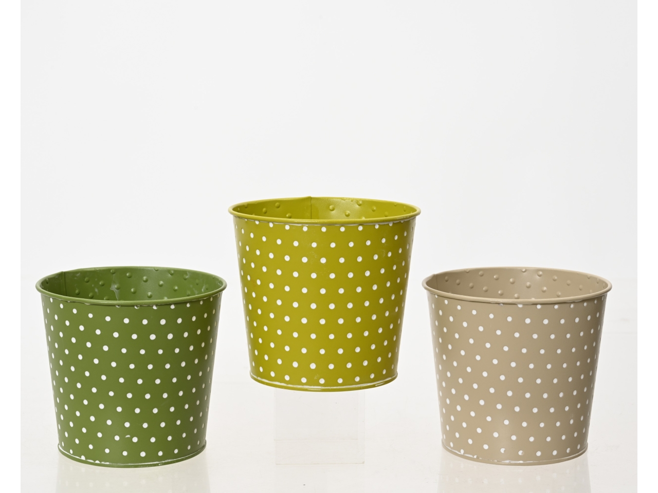 VASO TONDO METALLO 3 ASS. D.14xH.12.6 870716