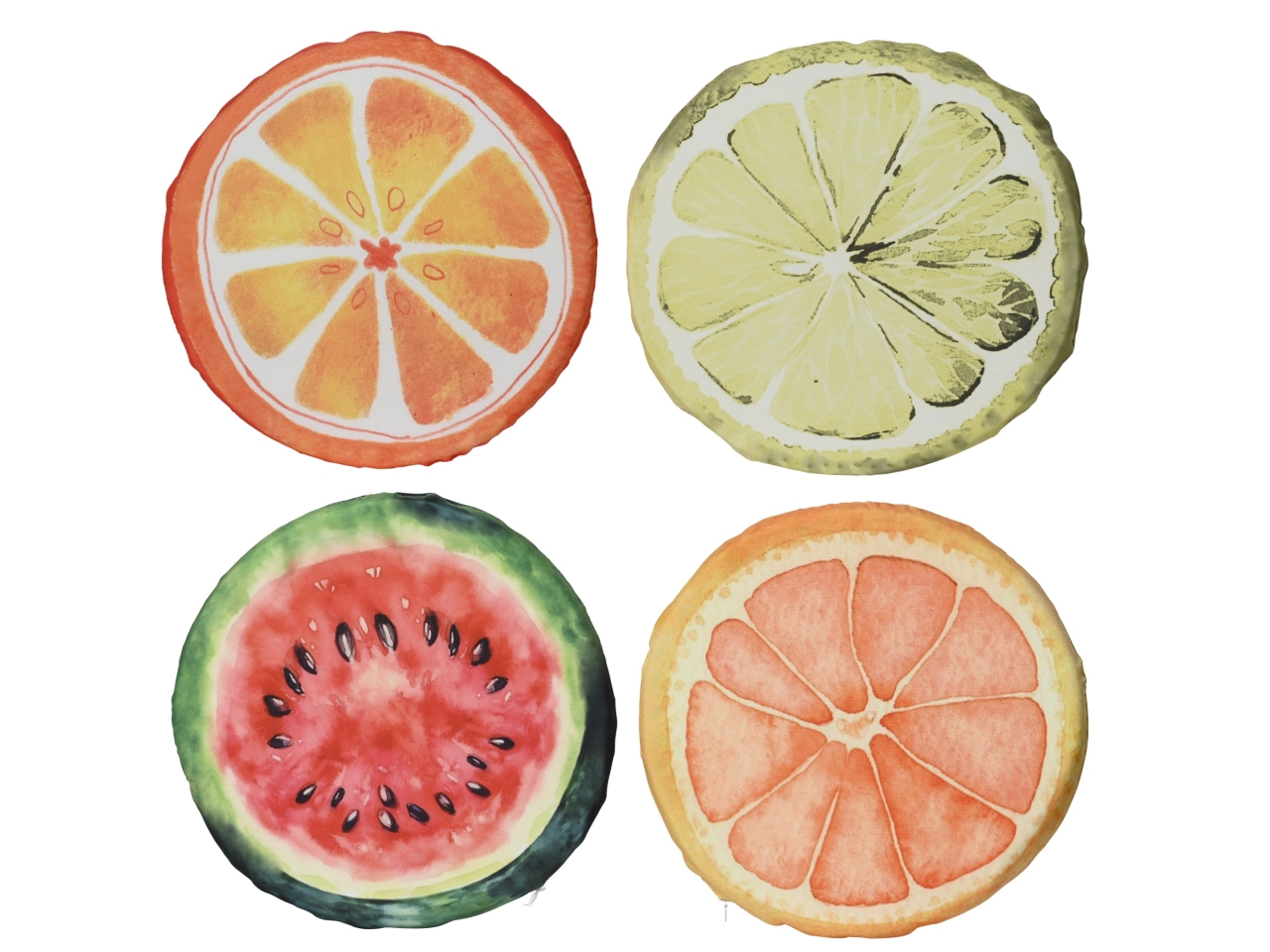 CUSCINO TONDO FRUTTA 4 ASS.D.38xH.4CM 833760 CUSCINO TONDO FRUTTA 4 ASS.D.38xH.4CM 833760
