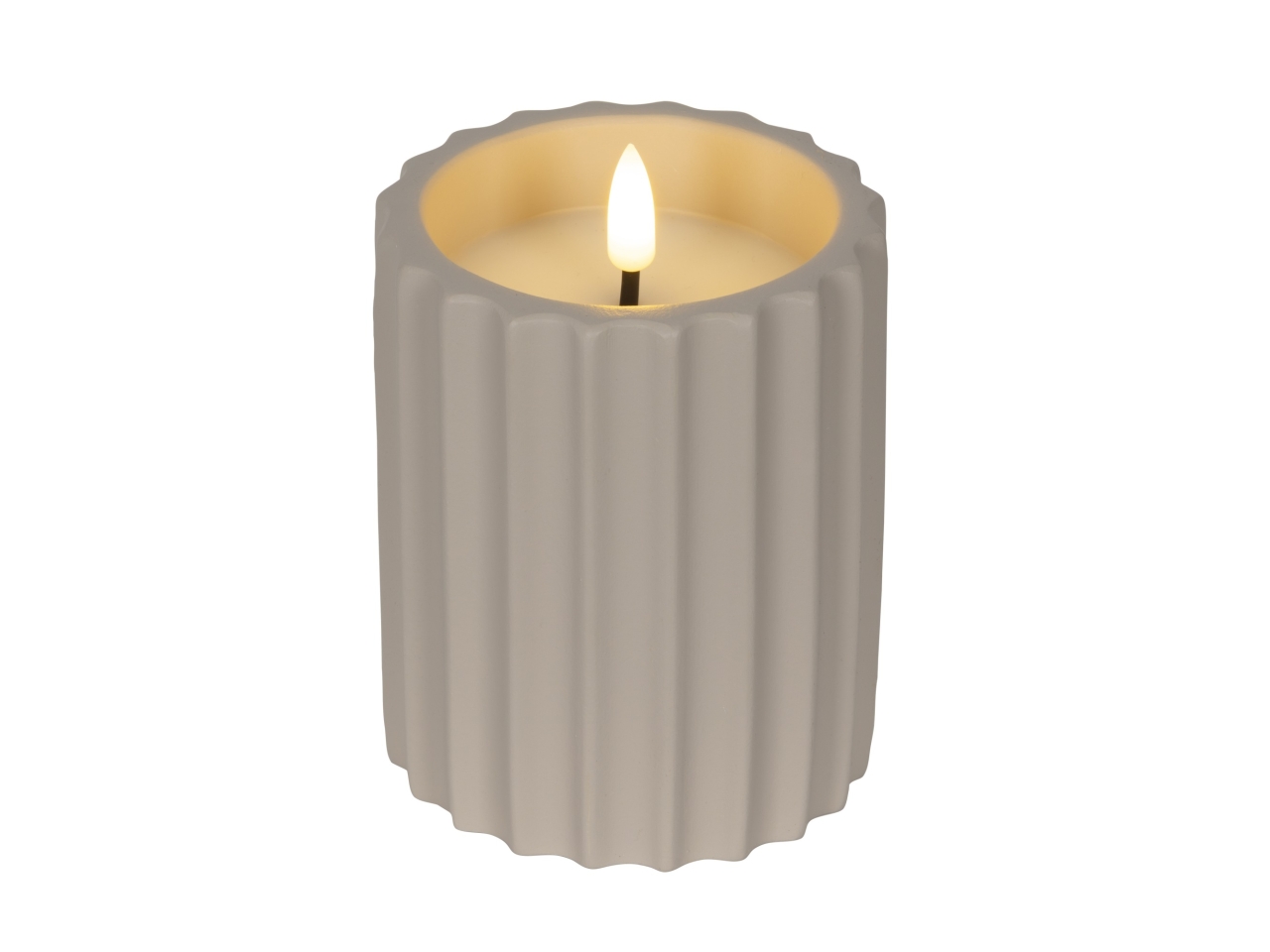 CANDELA LED BIANCA D.8.5xH.11.5CM 890580