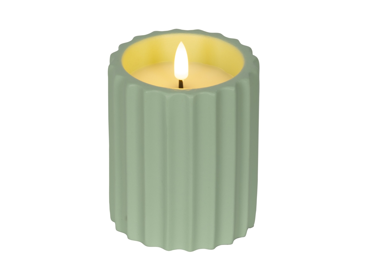 CANDELA LED VERDE D.8.5xH.11.5CM 890583