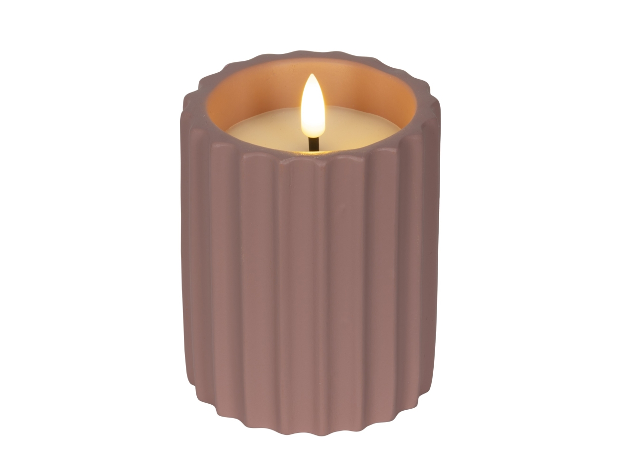 CANDELA LED ROSA D.8.5xH.11.5CM 890589