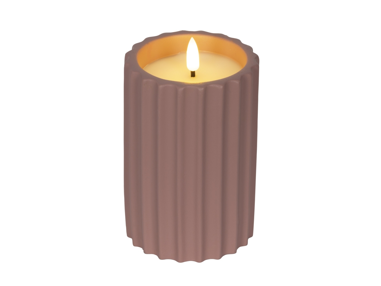 CANDELA LED ROSA D.8.5xH.14CM 890590