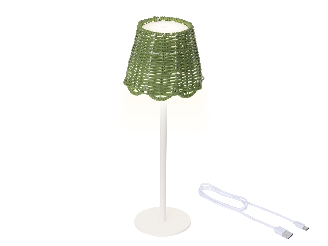 LAMPADA DA TAVOLO C/LED VERDE D.12.5xH.39CM 892318